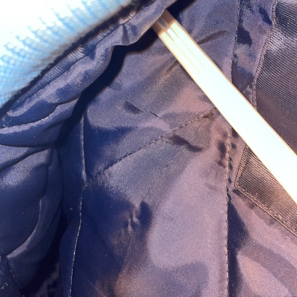 BROOKLYN varsity puffer baseball jacket blue like new size large stylish oversiz - Picture 12 of 12